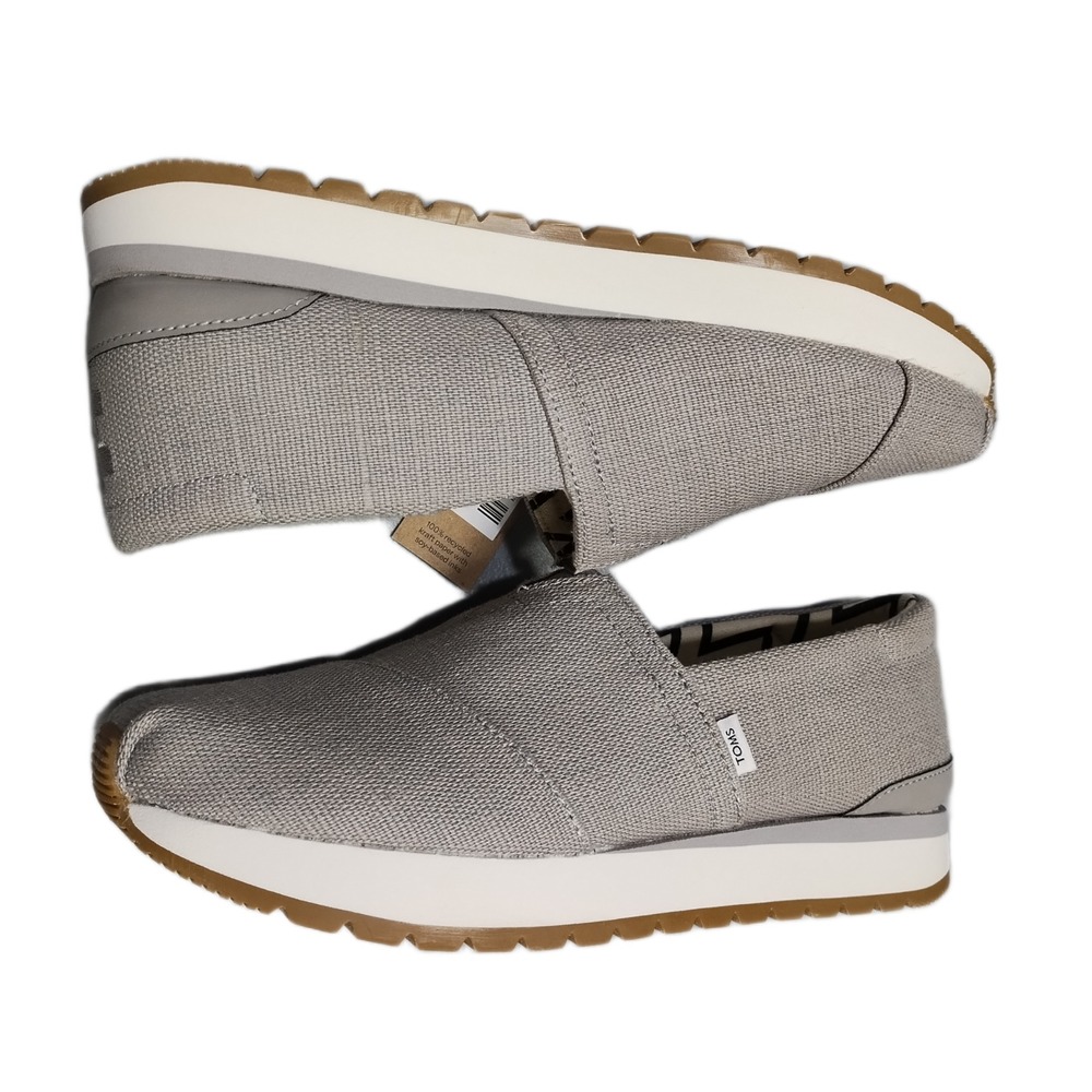 TOMS Wear Good Resident Plus Sneakers Womens US Size 6.5 Gray Round Toe Slip On